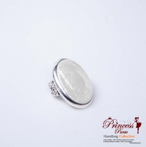 Big Face Colored Ruby Stretch Ring
